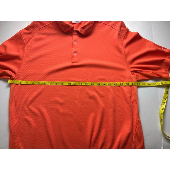 Nike Golf Dri-FIT Orange Short Sleeve Shirt - Men's Large - Picture 6 of 7